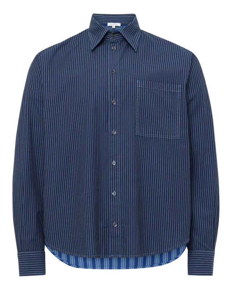 J.W.Anderson Gestreiftes Hemd - Blau Blau