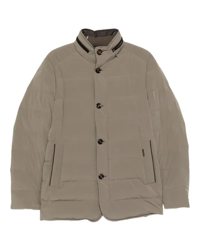 MOORER quilted button-front jacket - Braun Braun