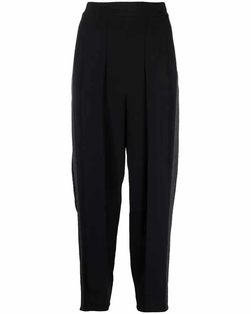 Stella McCartney Hose mit Kontrastnähten - Schwarz Schwarz