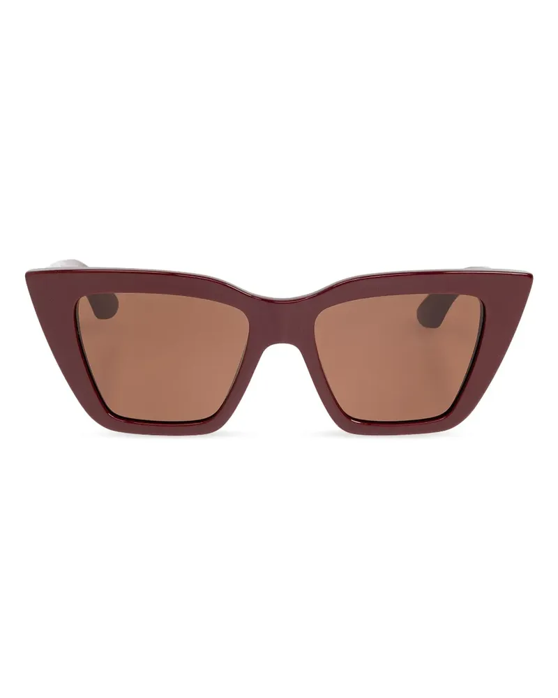 Alexander McQueen Sonnenbrille mit Cat-Eye-Gestell - Rot Rot