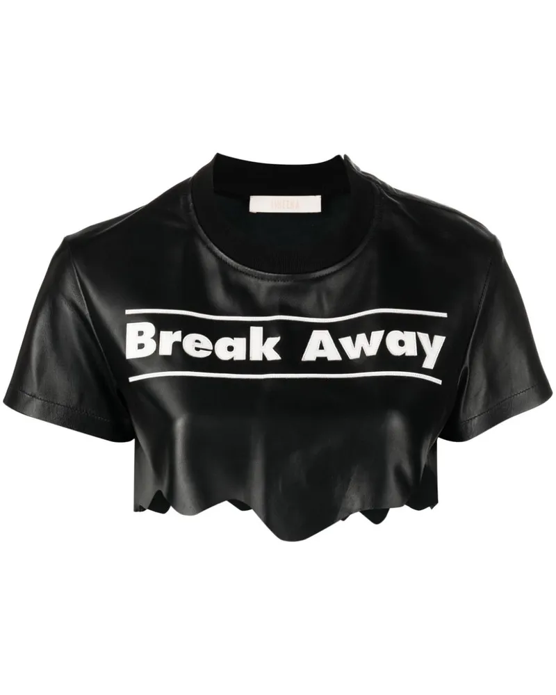 SSHEENA Break Away Cropped-Top Schwarz