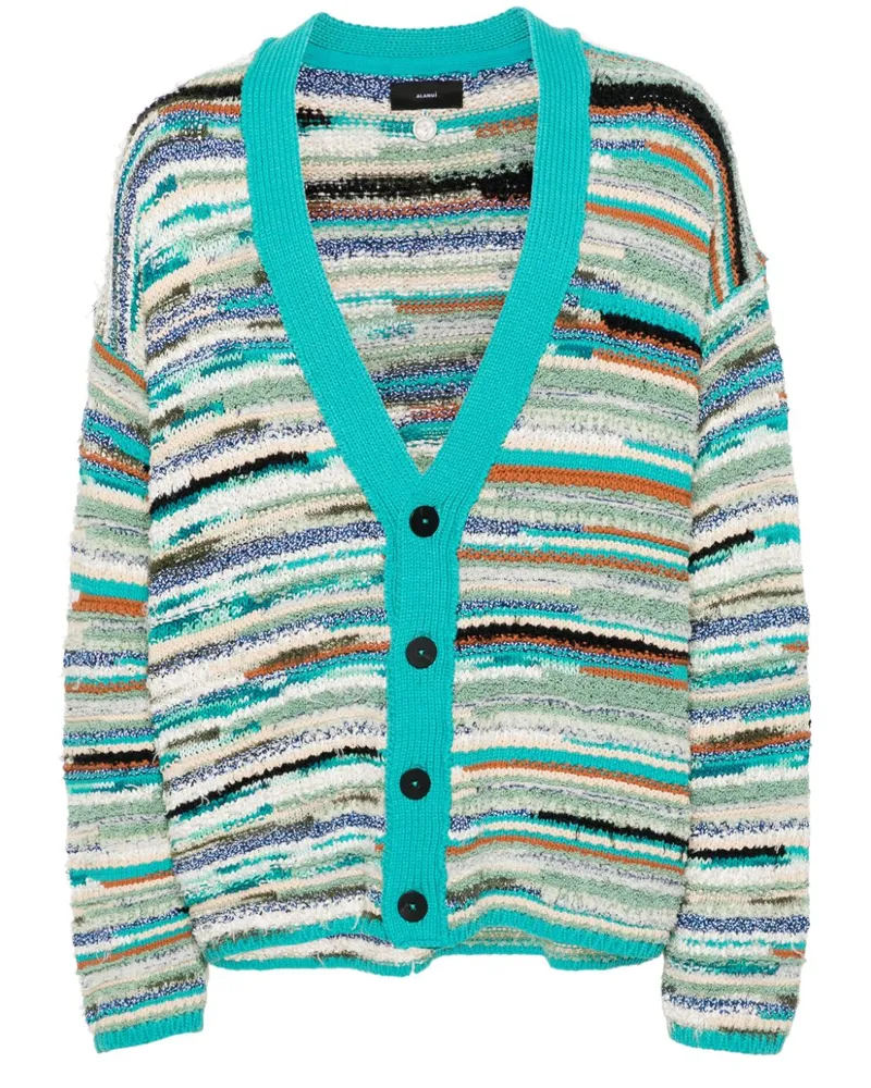 Alanui Gestreifter Madurai Cardigan - Blau Blau
