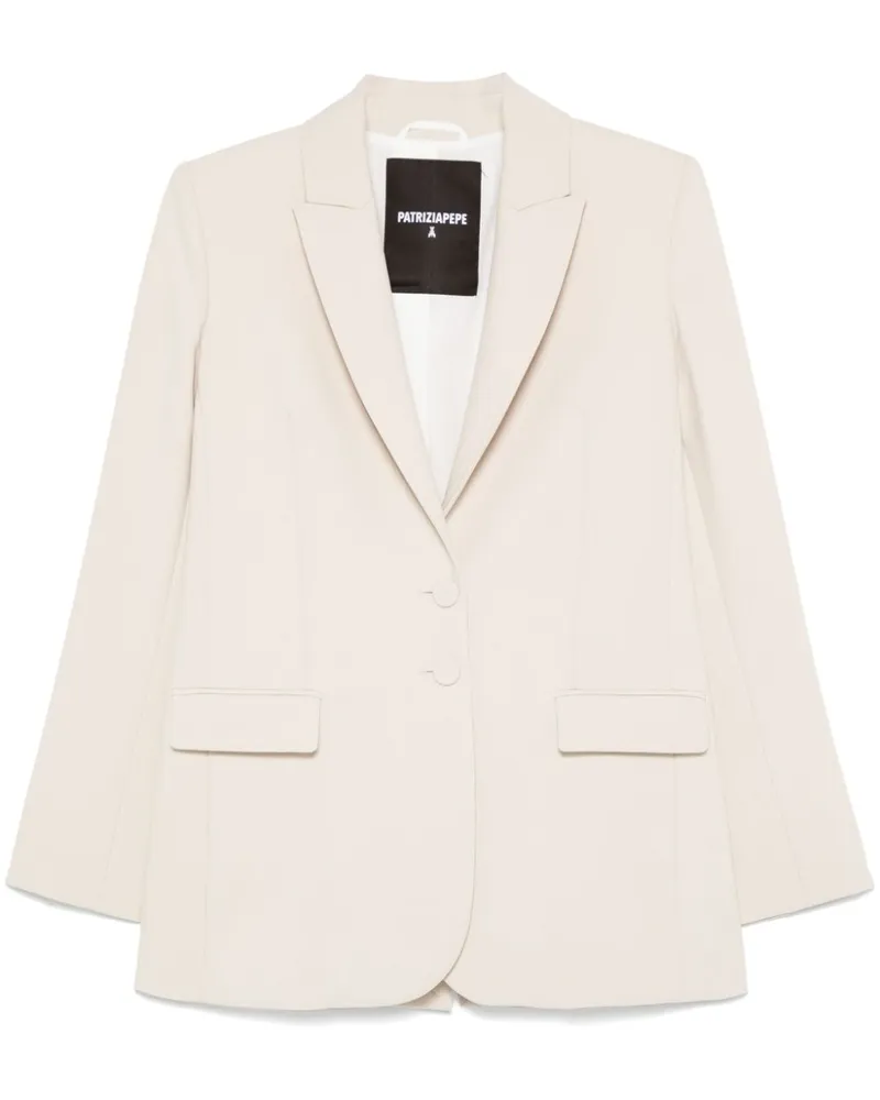 Patrizia Pepe Blazer mit Fly-Motiv - Nude Nude