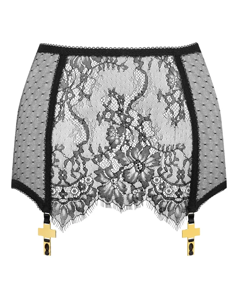 Maison Close Inspiration Divine Minirock - Schwarz Schwarz