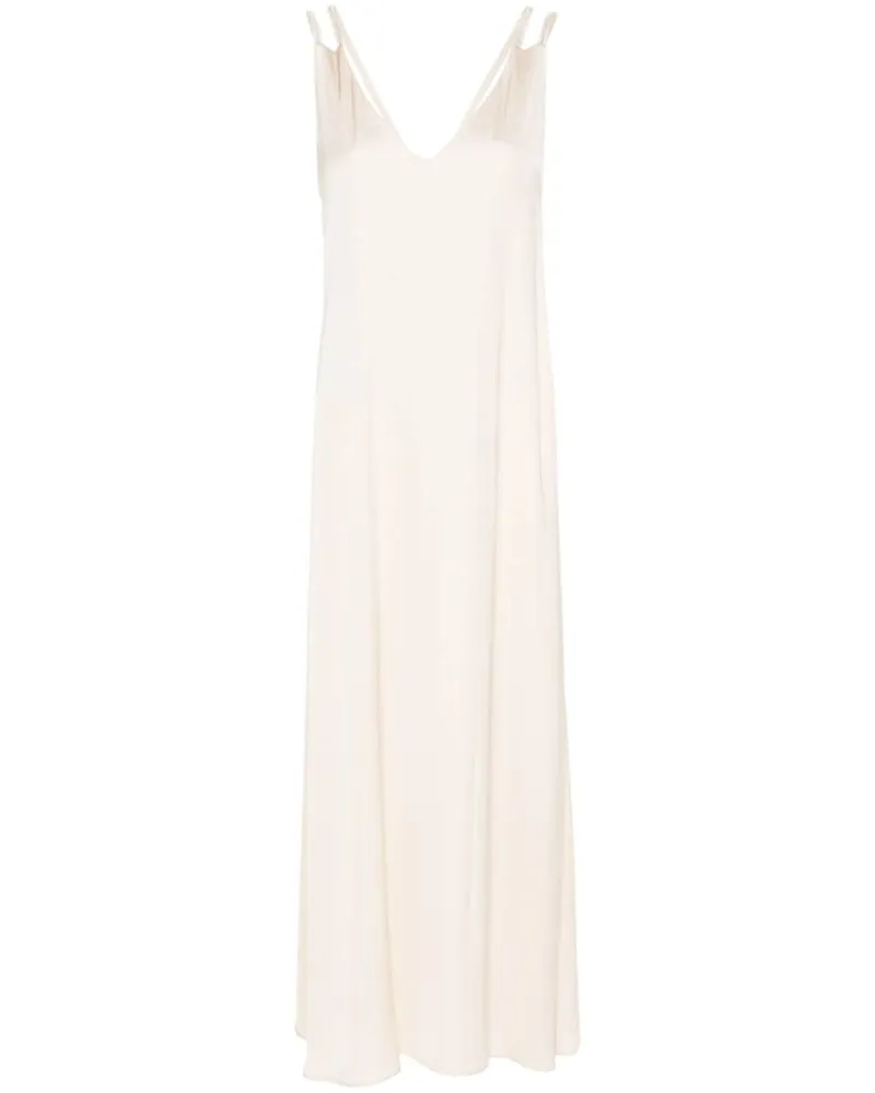 Peserico Midikleid mit Kettenborten - Nude Nude