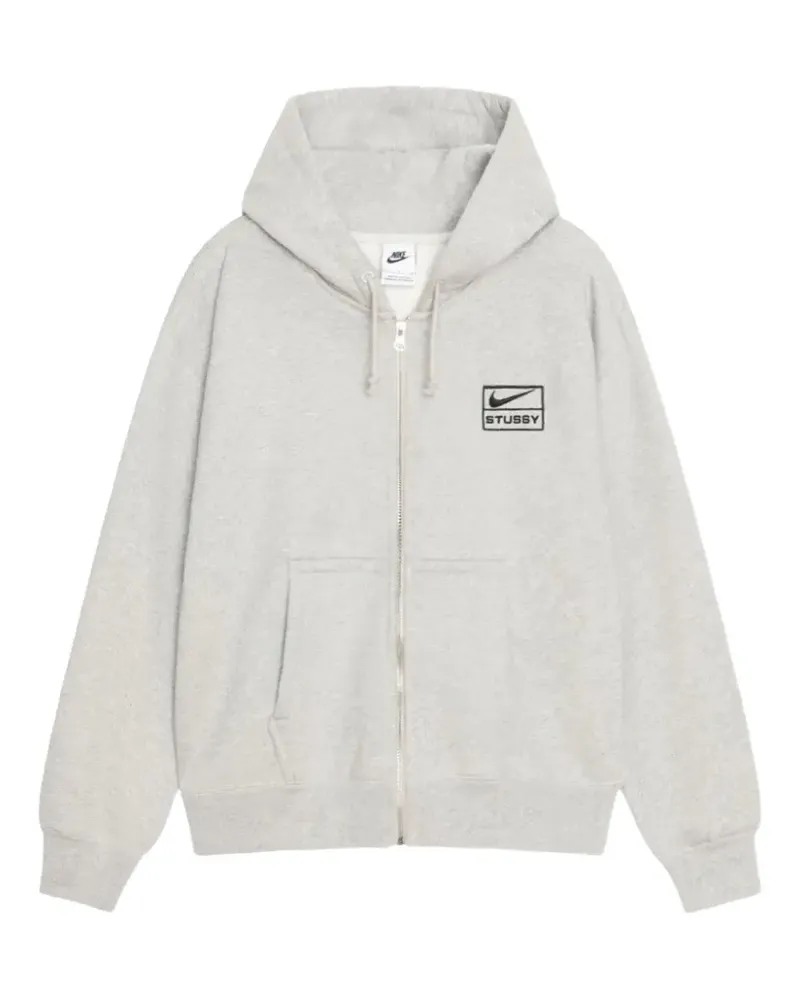 Nike Stussy x  fleece zip hoodie jacket - Grau Grau