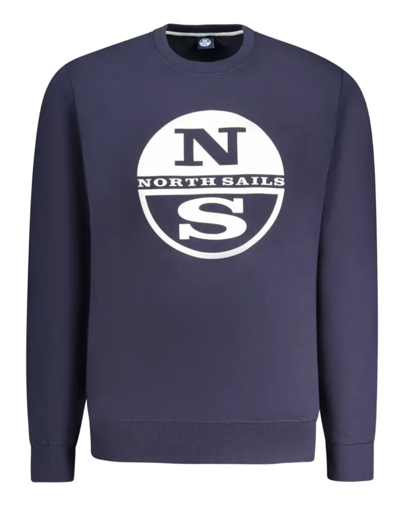 North Sails logo-print crew-neck sweatshirt - Blau Blau