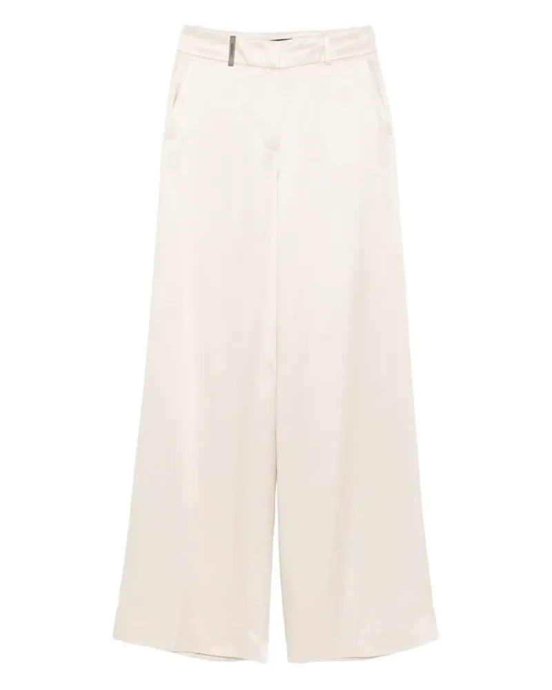 Peserico Hose mit weitem Bein - Nude Nude