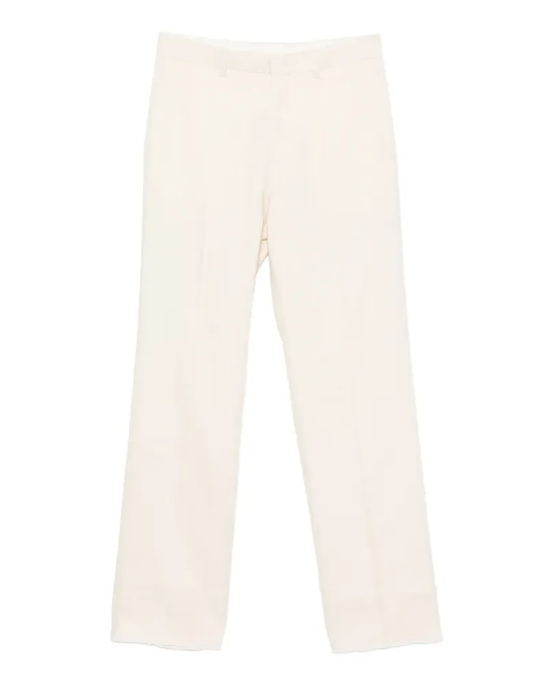 Tagliatore pressed-crease straight-leg trousers - Nude Nude