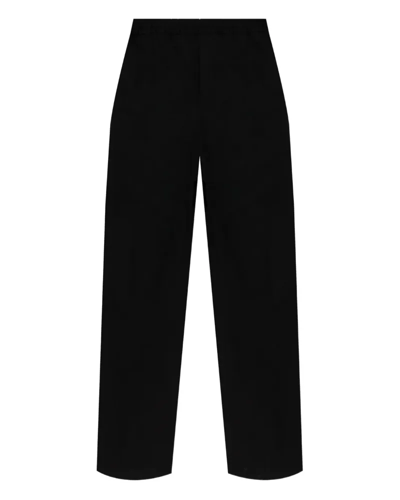 Kitsuné Hose mit Logo-Patch - Schwarz Schwarz