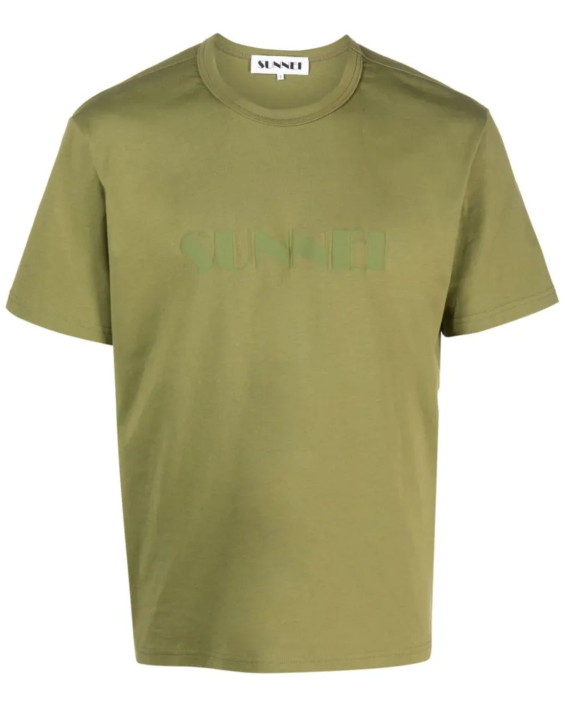 SUNNEI T-Shirt mit Logo-Prägung Grün