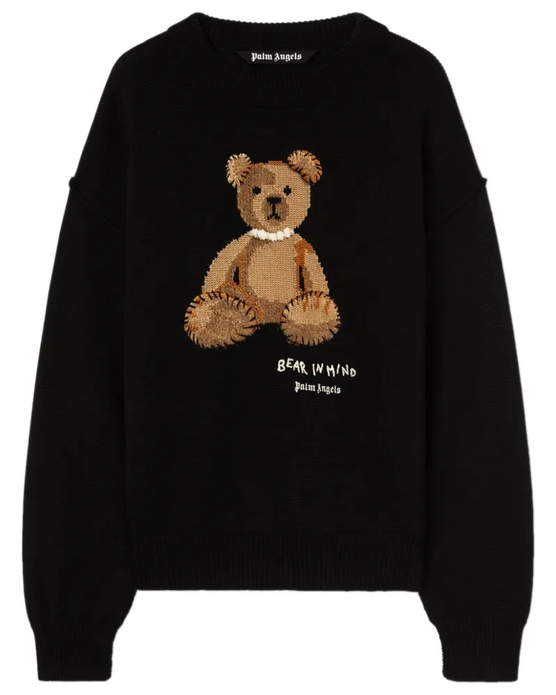 Palm Angels Bear In Mind Pullover Schwarz