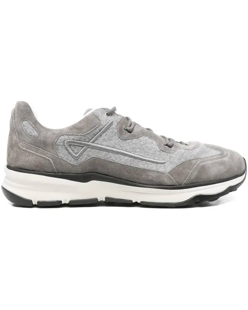 Herno Sneakers mit Wildledereinsätzen - Grau Grau