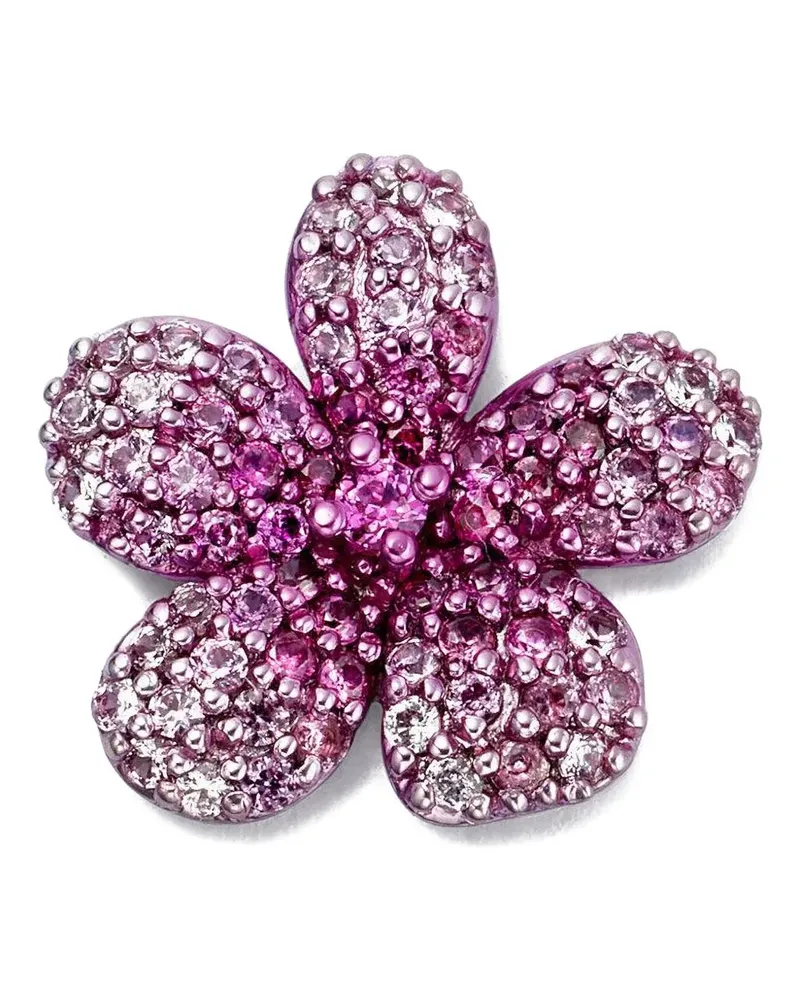 Loquet 18kt Blooming Blossom Gelbgoldanhänger mit Saphir - Violett Violett