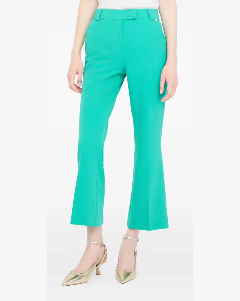Liu Jo Ausgestellte Hose mit Logo - Grün Grün