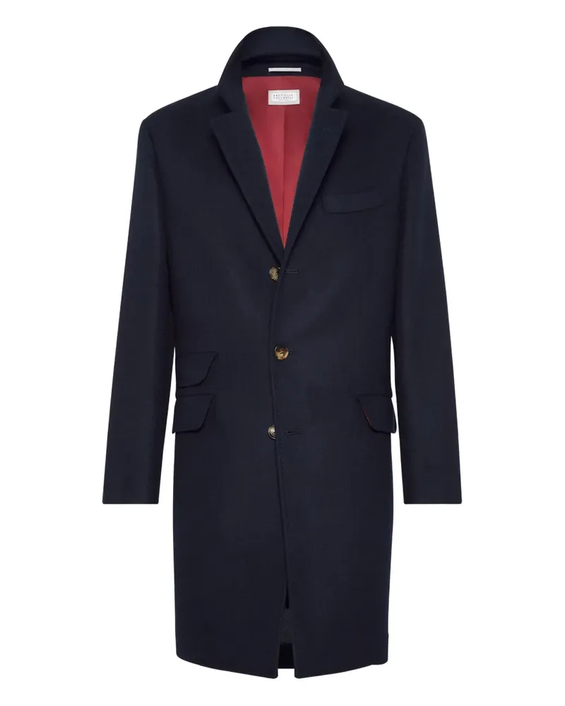 Brunello Cucinelli Klassischer Mantel - Blau Blau