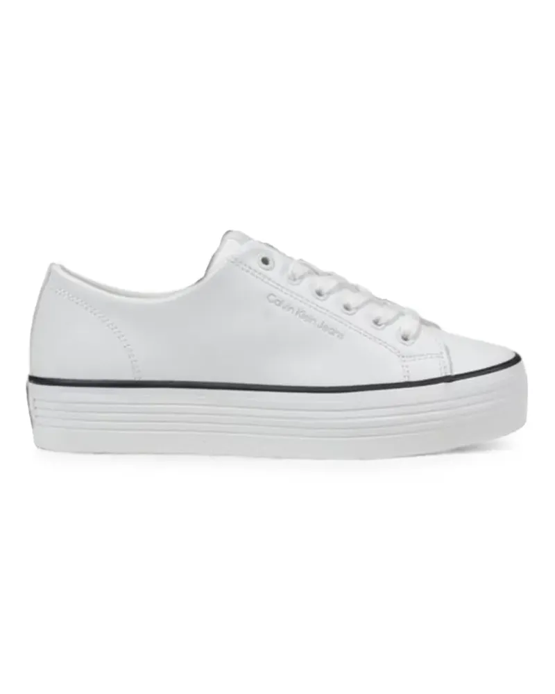 Calvin Klein Sneakers mit Plateausohle - Weiß Weiß