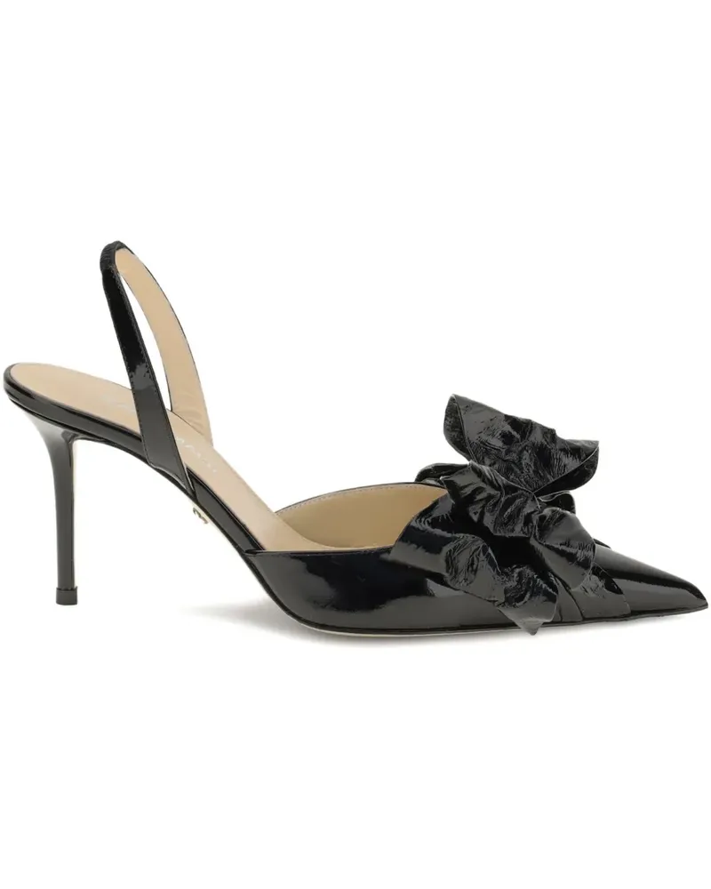 Mach & Mach 85mm bow-embellished slingback pumps - Schwarz Schwarz