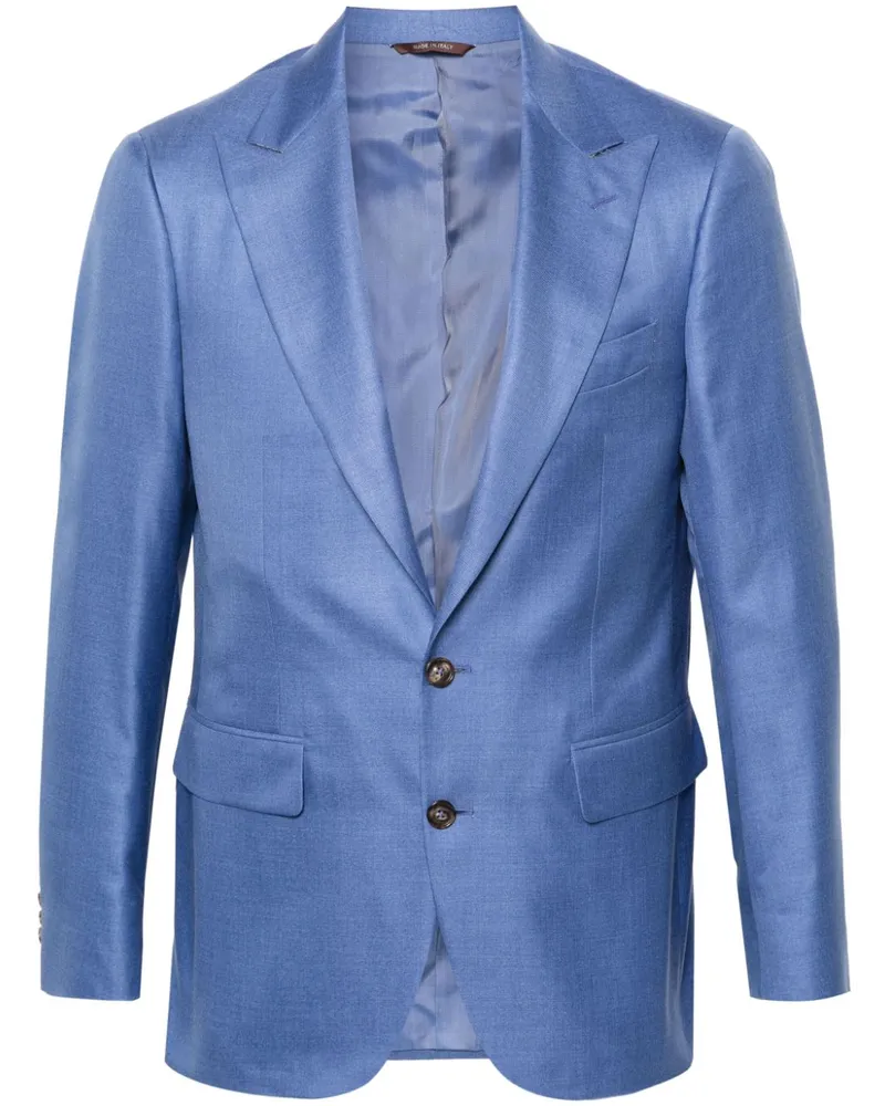 Canali Twill-Sakko Blau