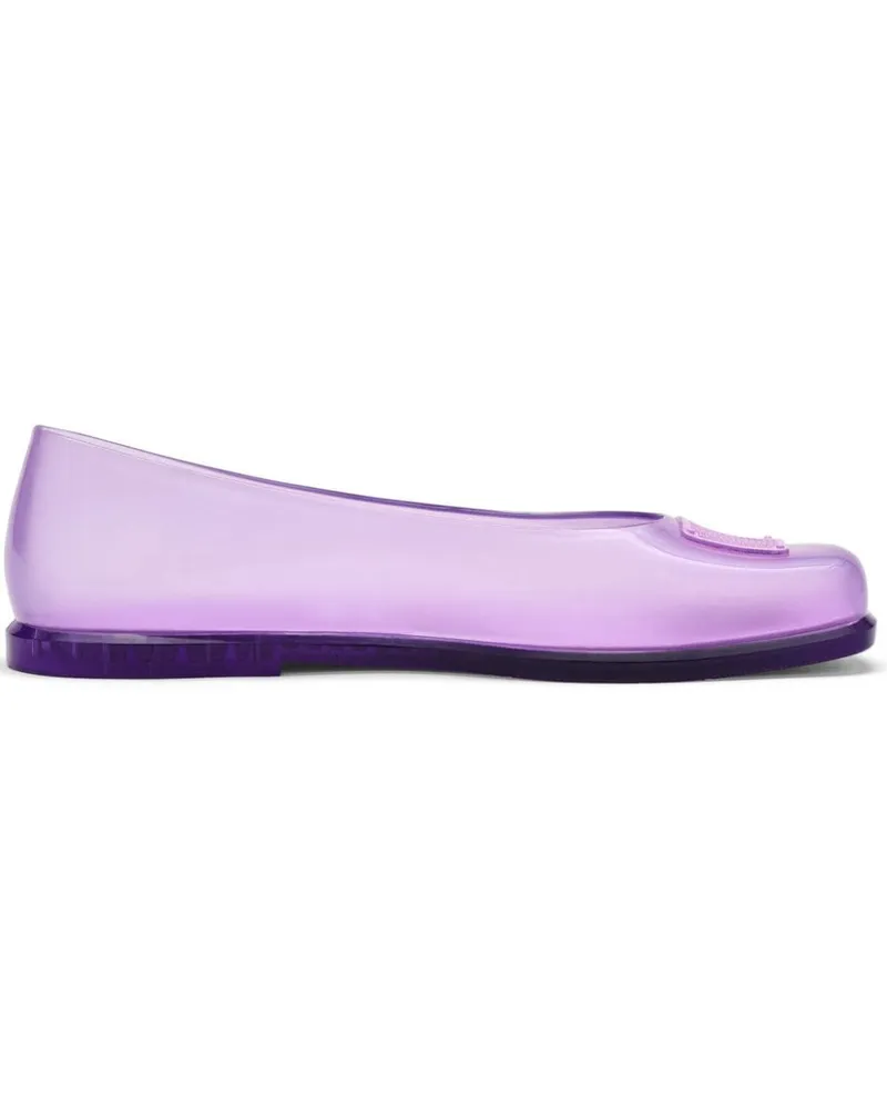 Marc Jacobs x Melissa Ballerinas mit Logo-Prägung Violett