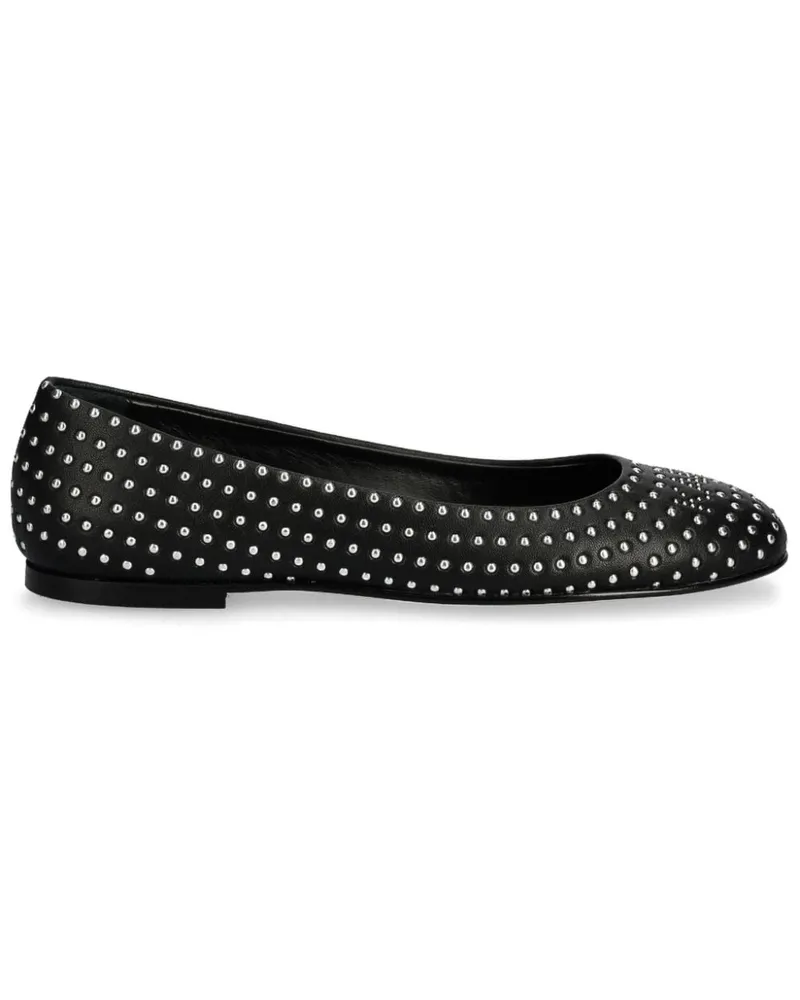 Karl Lagerfeld Ballerinas mit Nieten - Schwarz Schwarz