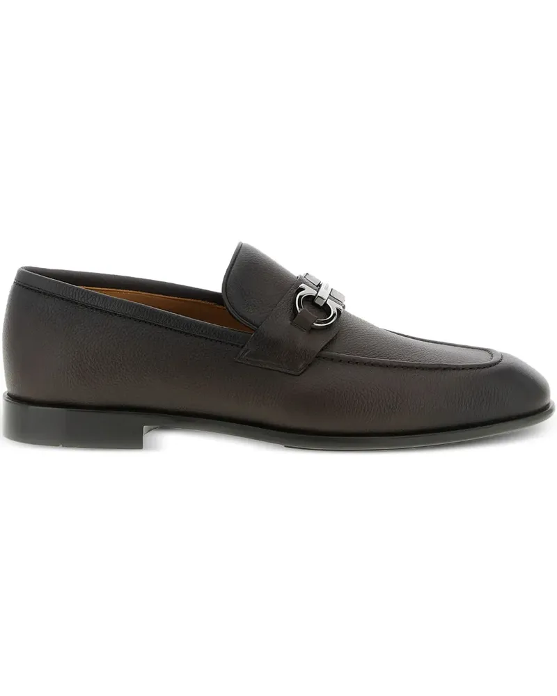 Ferragamo Loafer mit Gancini-Detail - Braun Braun