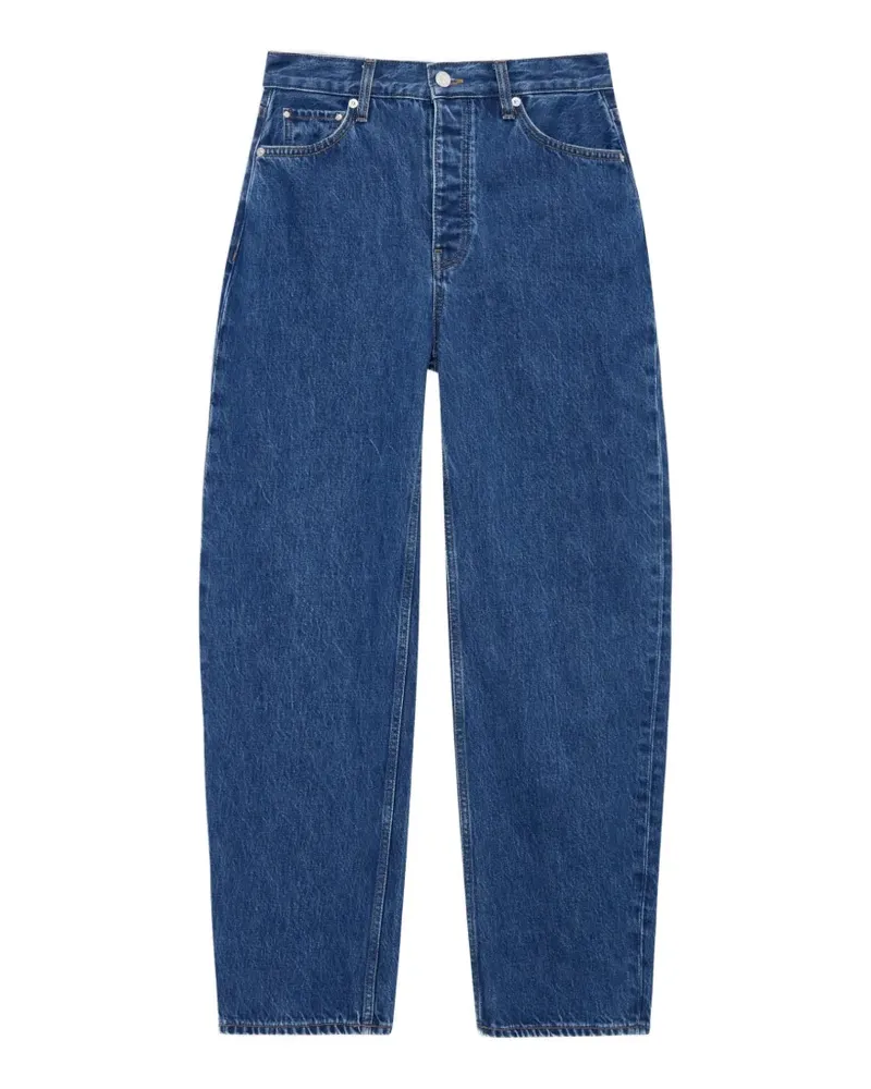 Anine Bing Fritz Jeans mit Logo-Patch - Blau Blau