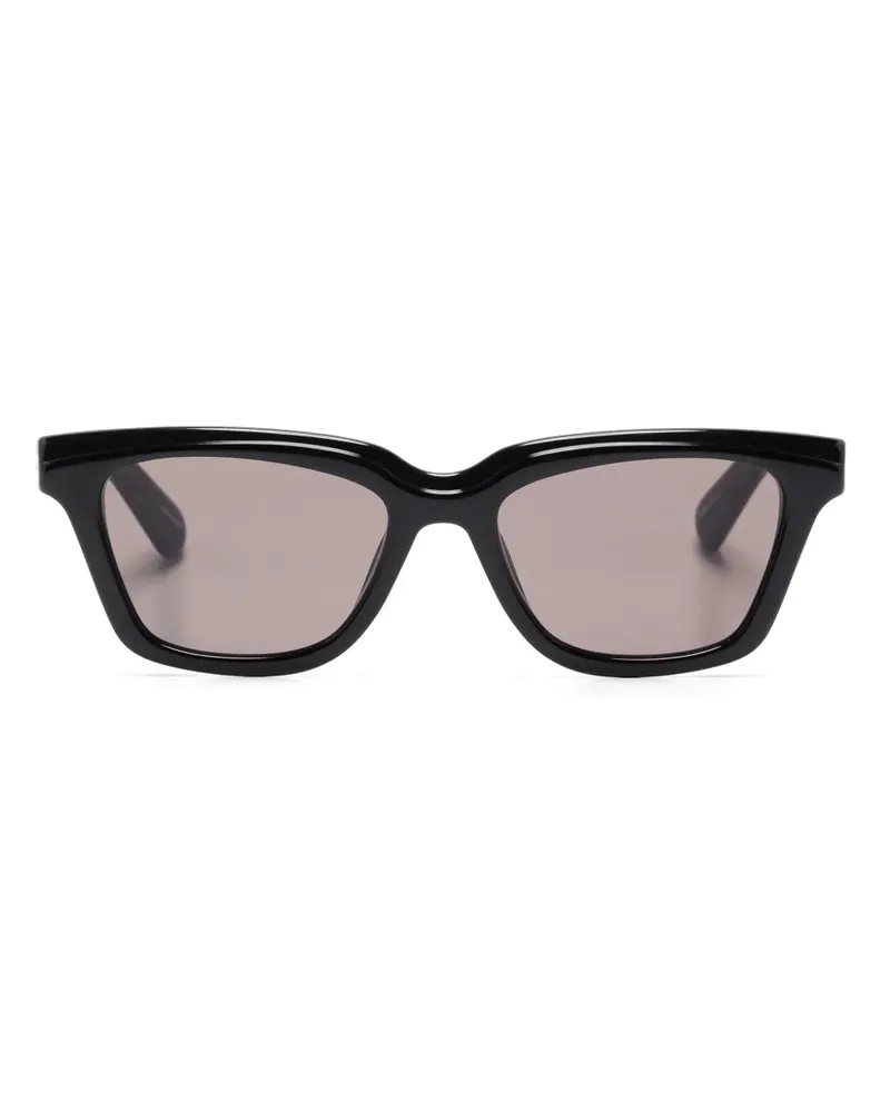 Jacquemus Sonnenbrille mit eckigem Gestell - Schwarz Schwarz