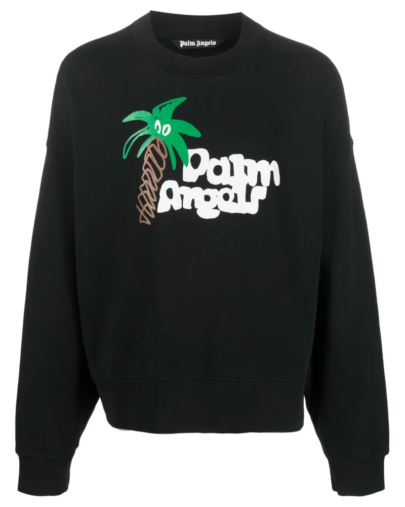 Palm Angels Sweatshirt aus Bio-Baumwolle - Schwarz Schwarz