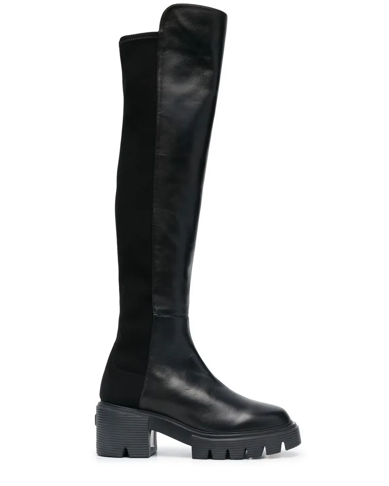 Stuart Weitzman 5050 Soho Overknee-Stiefel Schwarz