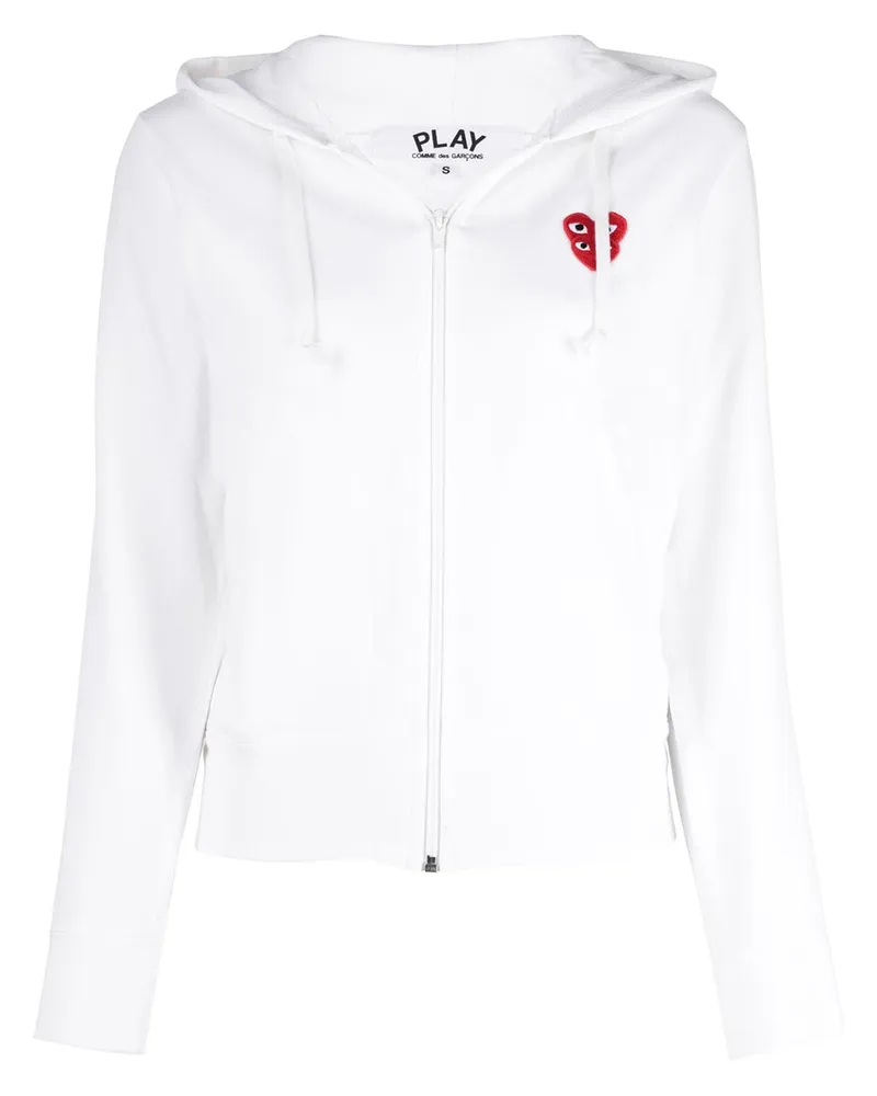 Comme des Garçons Kapuzenjacke mit Logo - Weiß Weiß