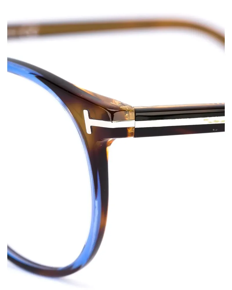 Tom Ford Runde Brille - Braun Braun