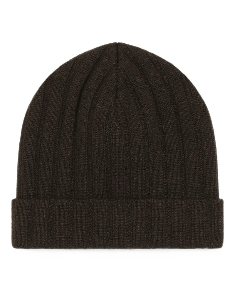 Dolce & Gabbana Gestrickte Kaschmirbeanie - Braun Braun