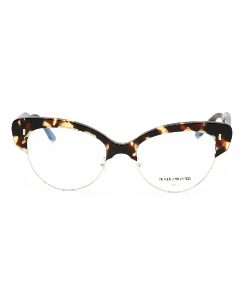 Cutler and Gross Cat-Eye-Brille - Braun Braun