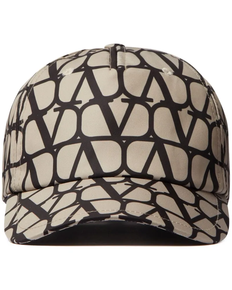 Valentino Garavani Baseballkappe mit Toile Iconographe-Print - Nude Nude