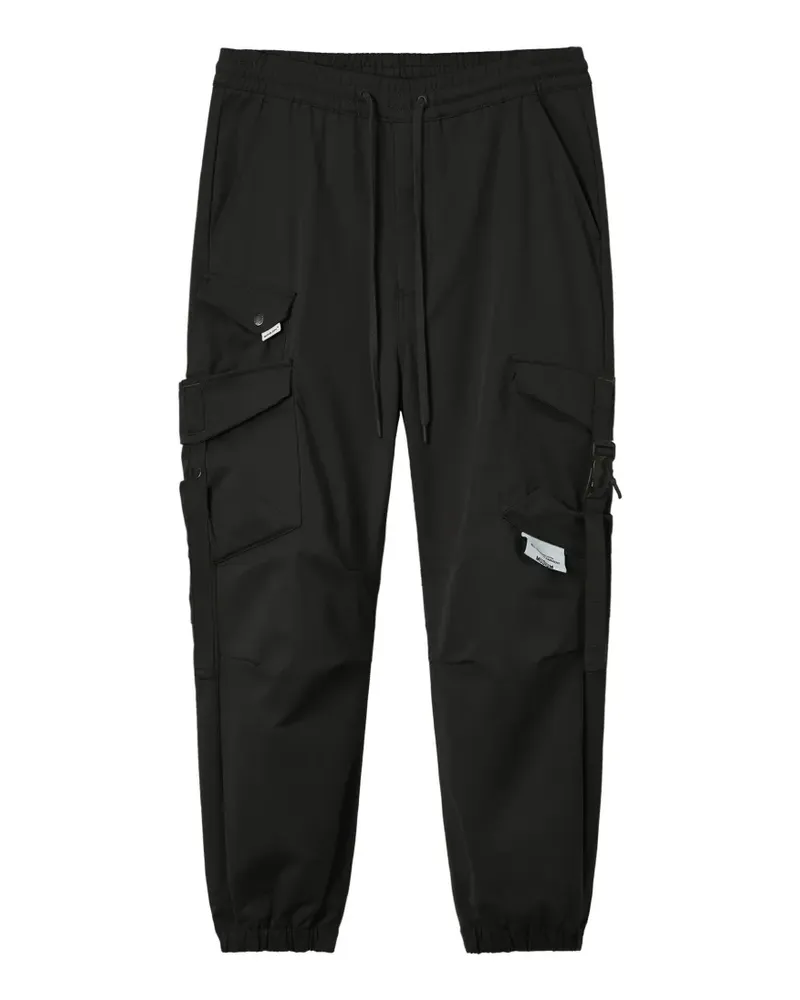 Musium Div. Cargohose mit Kordelzug - Schwarz Schwarz