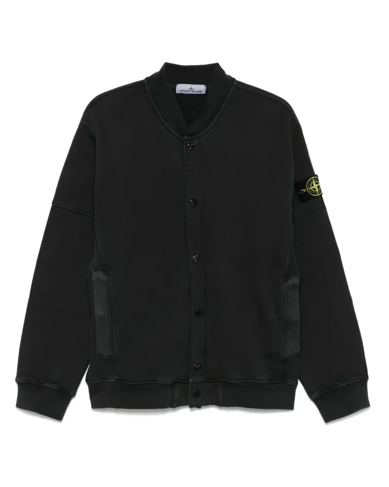 Stone Island Sweatshirt aus Bio-Baumwolle - Schwarz Schwarz