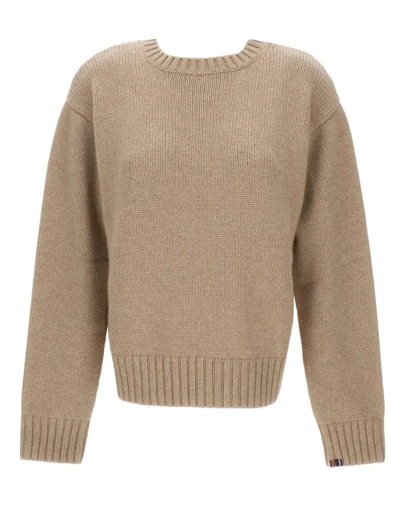 extreme cashmere Pullover mit Rundhalsausschnitt - Nude Nude