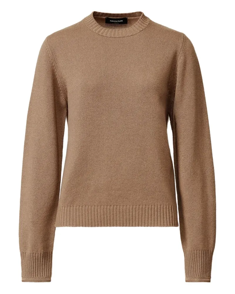 Fabiana Filippi Pullover mit rundem Ausschnitt - Braun Braun