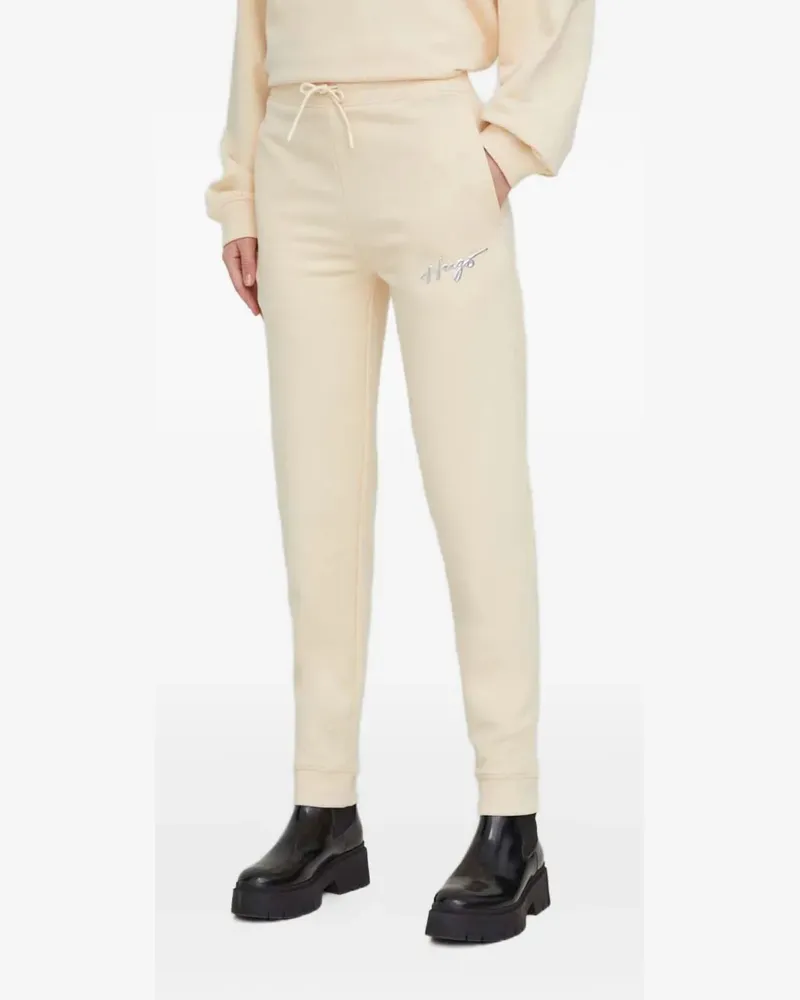 HUGO BOSS Hose mit Kordelzug - Nude Nude