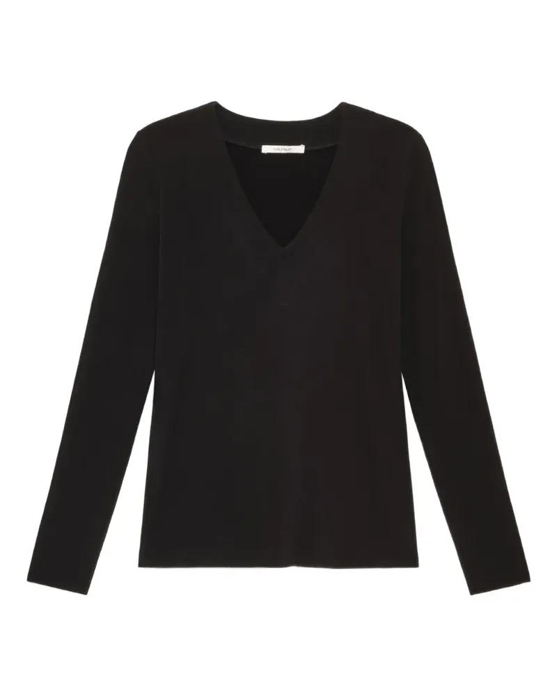 Maliparmi V-neck long-sleeve T-shirt - Schwarz Schwarz