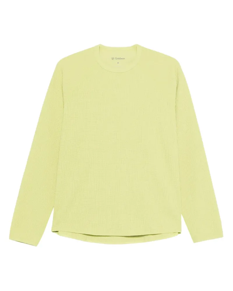 Goldwin Langarmshirt mit Waffelstrick-Muster - Grün Grün