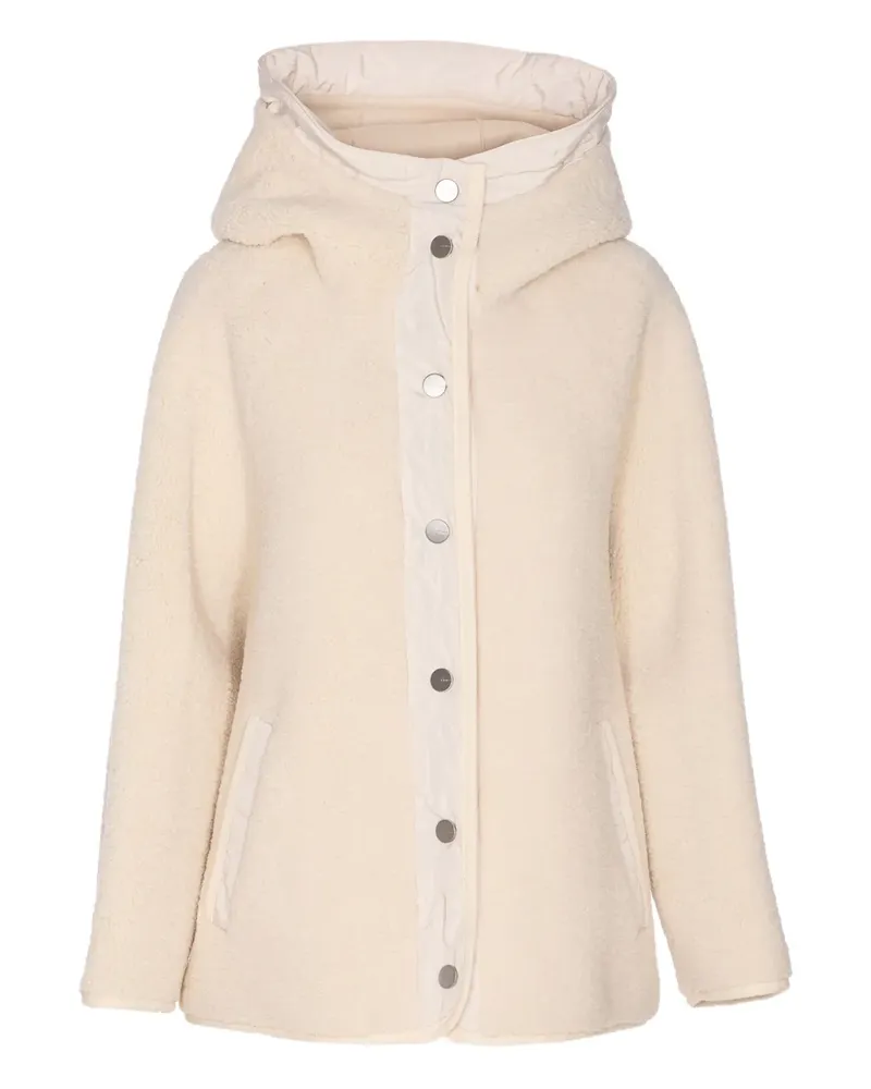 Pinko Kapuzenjacke mit Shearling-Effekt - Nude Nude