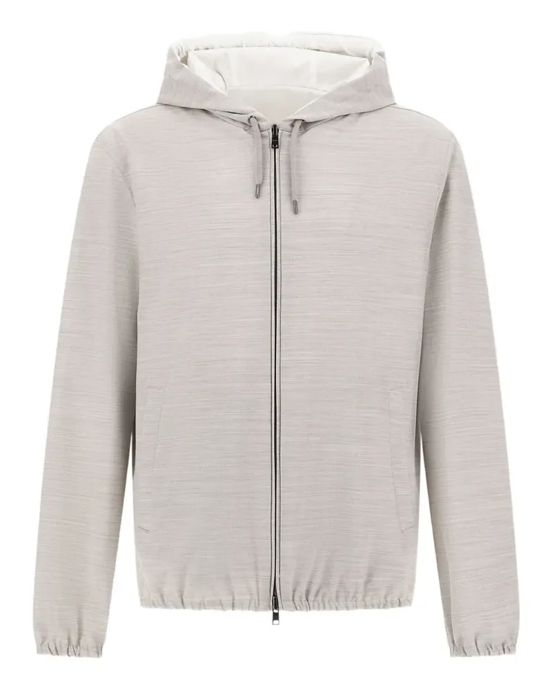 Herno Hoodie mit Reißverschluss - Nude Nude