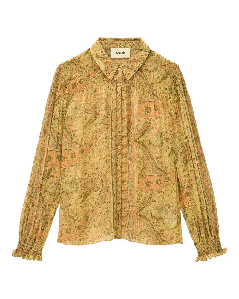 ba&sh Cleo Bluse mit Paisley-Print - Gelb Gelb