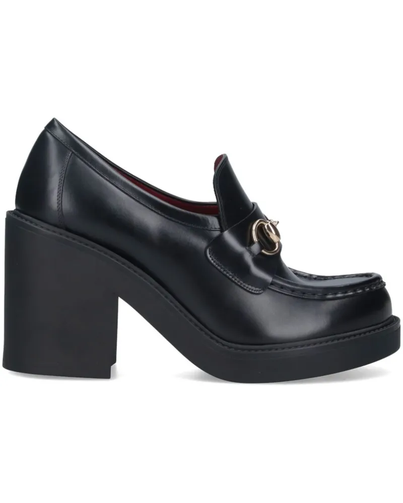 Gucci Loafer mit Plateau 100mm - Schwarz Schwarz