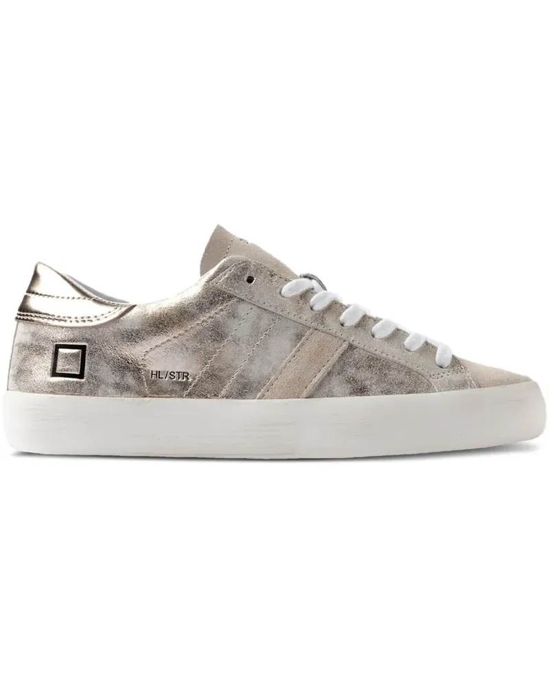 D.A.T.E. Sneakers im Metallic-Look - Gold Gold
