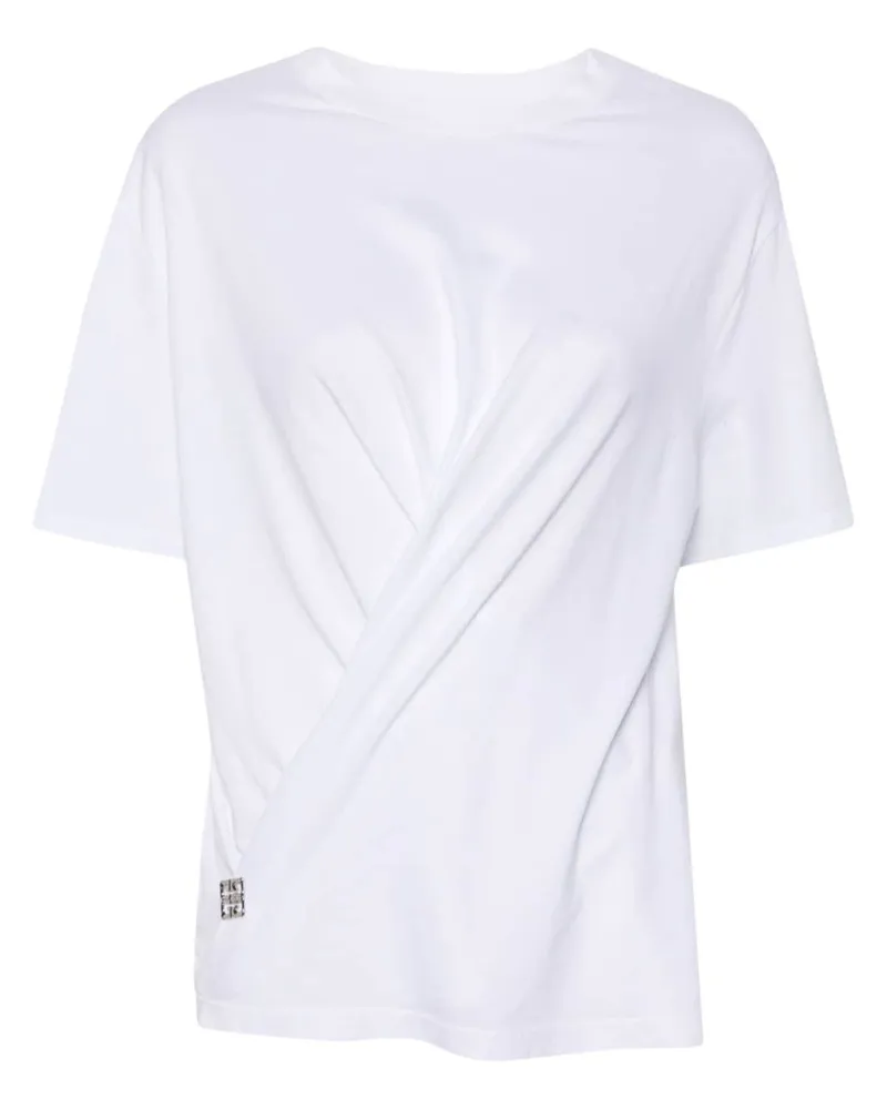 Givenchy T-Shirt mit 4G-Schild - Weiß Weiß