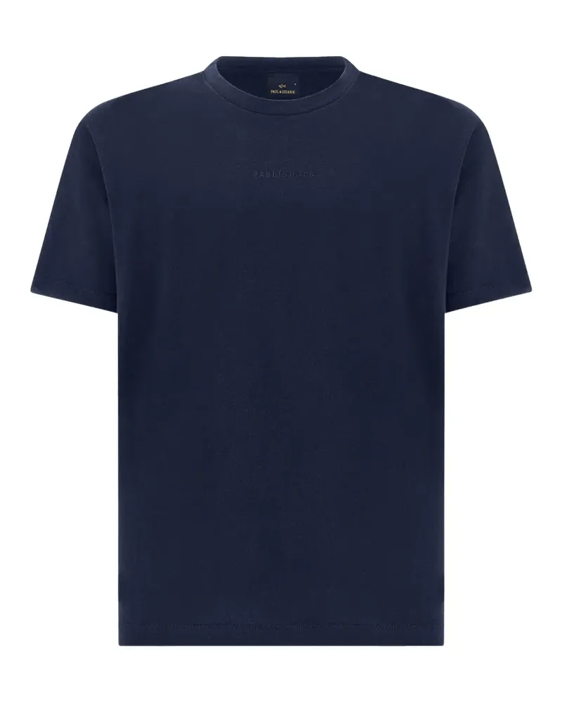 Paul & Shark logo T-shirt - Blau Blau