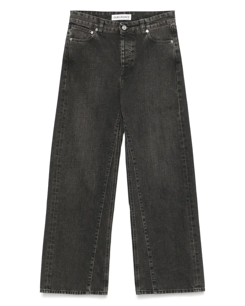 Our Legacy Treble Cut Jeans - Schwarz Schwarz